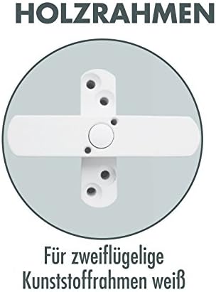 2 x Bever Stuco Safe Fenstersicherung, 2-flügelig, weiss, 21SW - DIN 18104 geprüft Anzahl: 2 Stück,