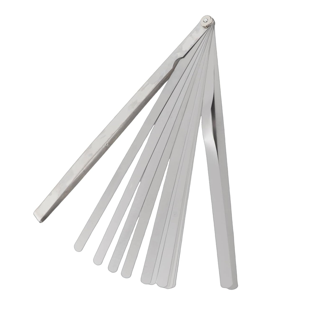Präzisions Fühlerlehre Set, 300 mm, 17 Klingen aus Edelstahl, 0,02-1,00 mm Metrische Messlehre für S