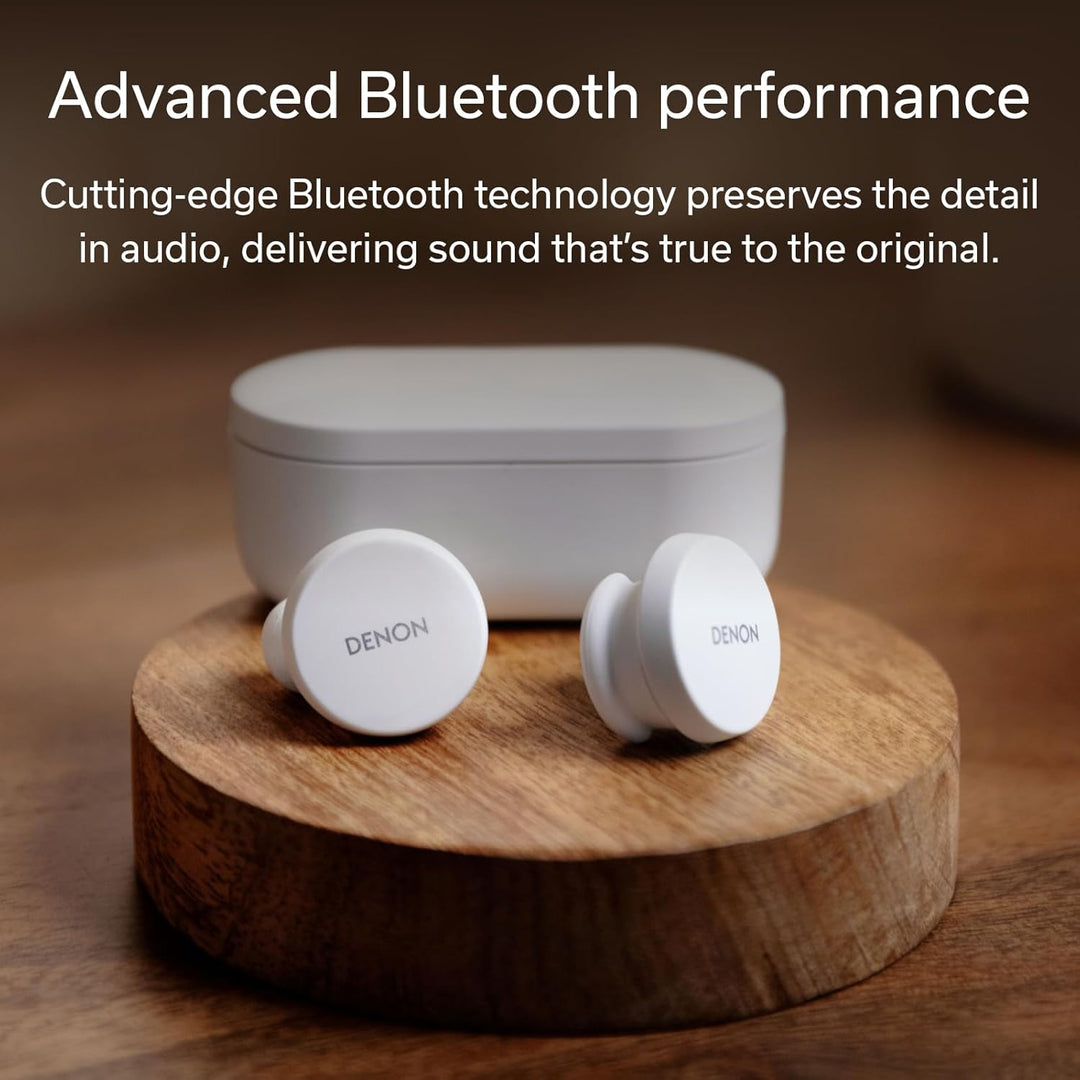Denon PerL True Wireless-Kopfhörer, personalisiertes Klangprofil mit Masimo Adaptive Acoustic Techno