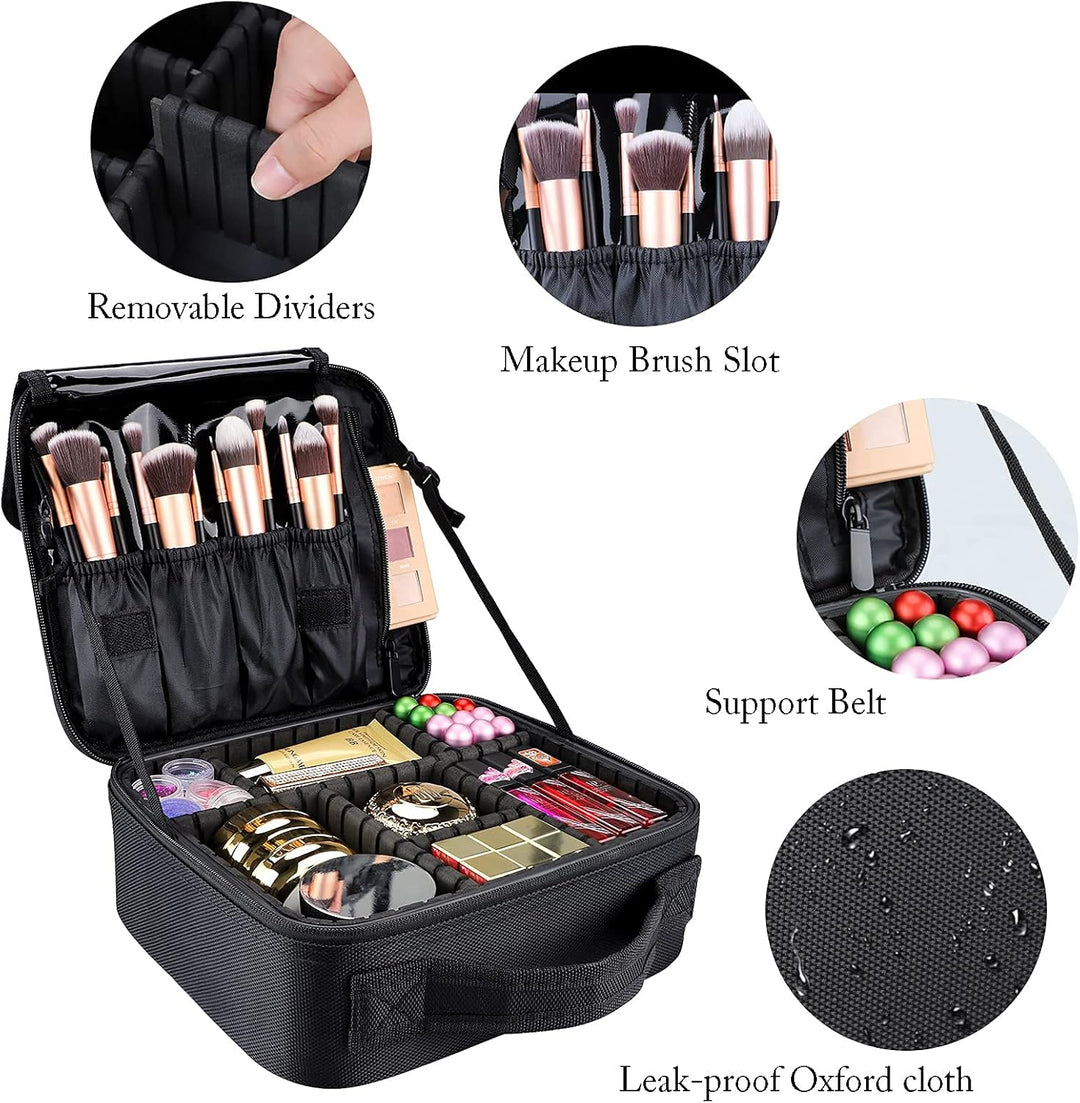 GZCZ Kosmetiktasche Kosmetikkoffer,Grosse Kapazität Professionelle Künstler Schminkkoffer,Make Up Or