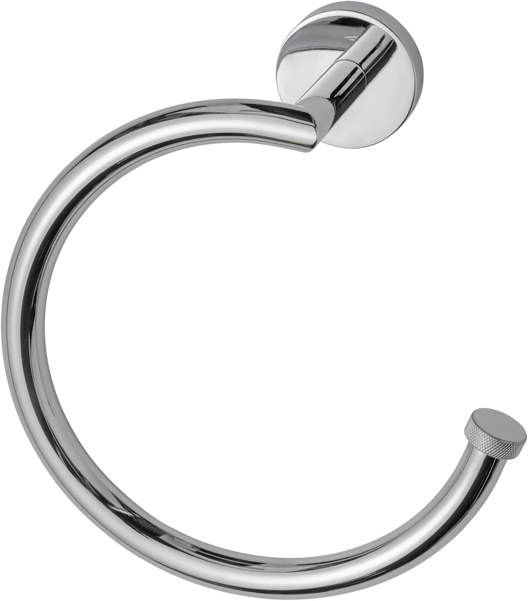 Croydex Handtuchringhalter zur Wandmontage, Flexi-Fix – Knightsbridge, verchromte Oberfläche, univer