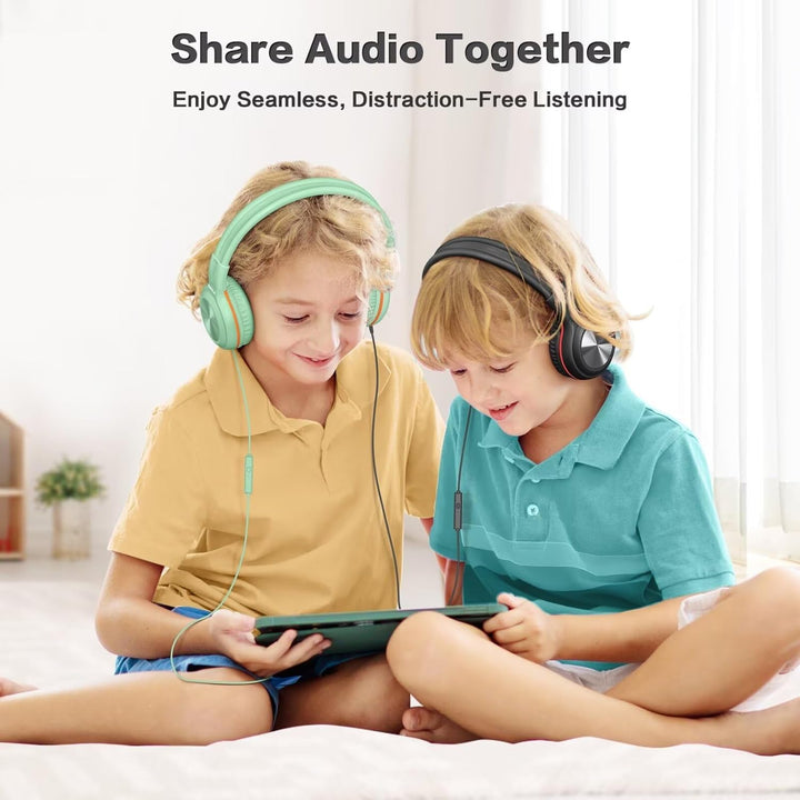 SIMOLIO 2 Pack of Kopfhörer mit Kabel, Over Ear Kopfhörer mit MIC für Kinder, Jungen, Mädchen, Jugen
