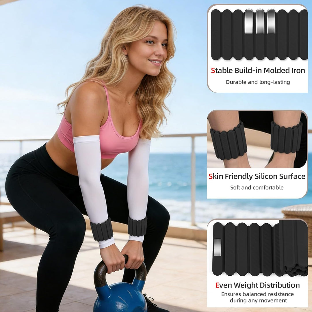 Abahub Magnetische Gewichte Hand Fuss Wrist Ankle Weights Handgelenk Gewichte für Beine und Arme Set
