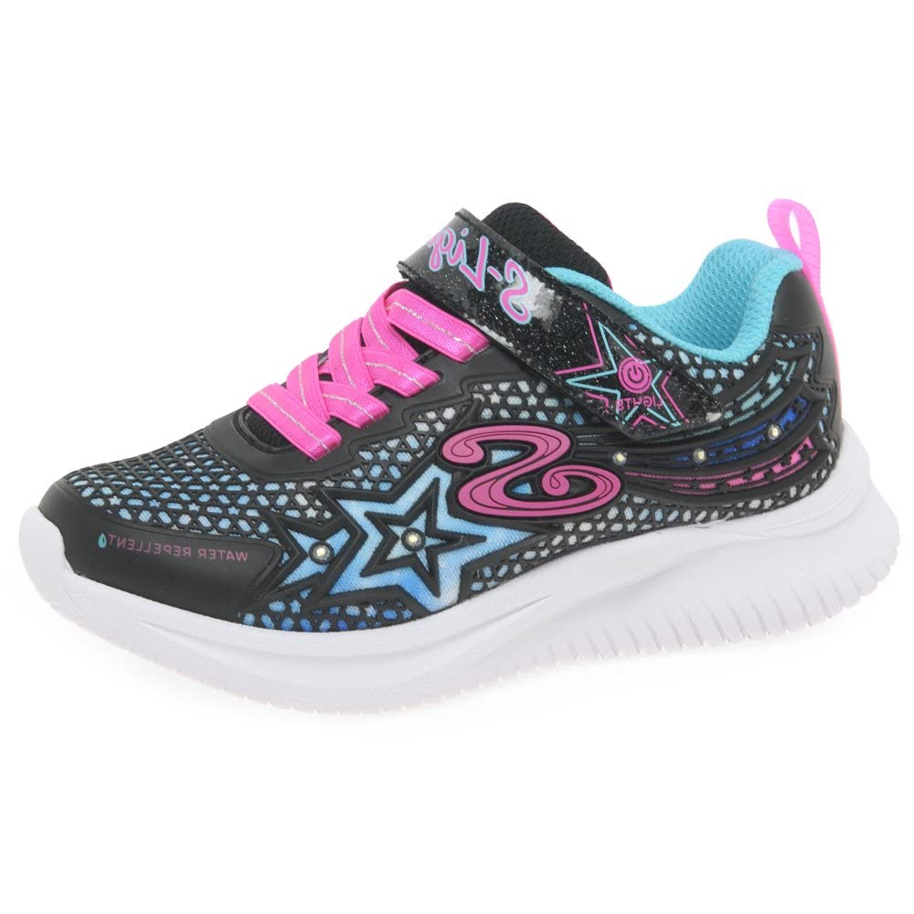 Skechers Mädchen Jumpsters Wishful Star Sneaker 27.5 EU Schwarz Pink, 27.5 EU Schwarz Pink