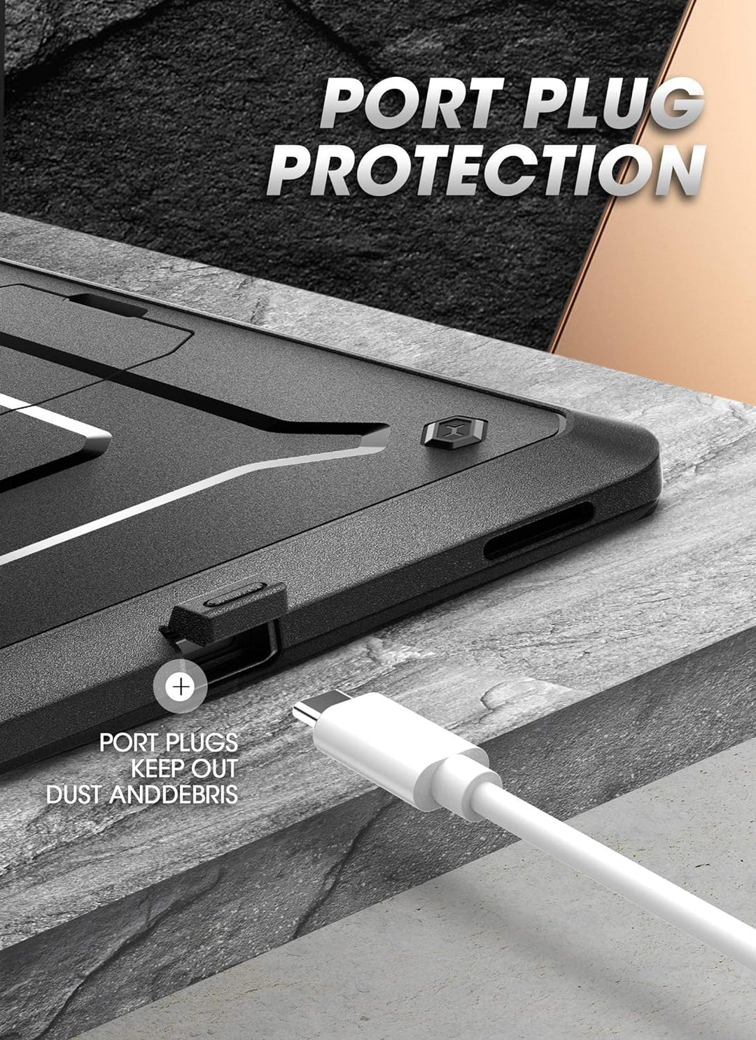 SUPCASE Hülle für Samsung Galaxy Tab S7 Plus / S8 Plus (12.4'') Case 360 Grad Schutzhülle [Unicorn B