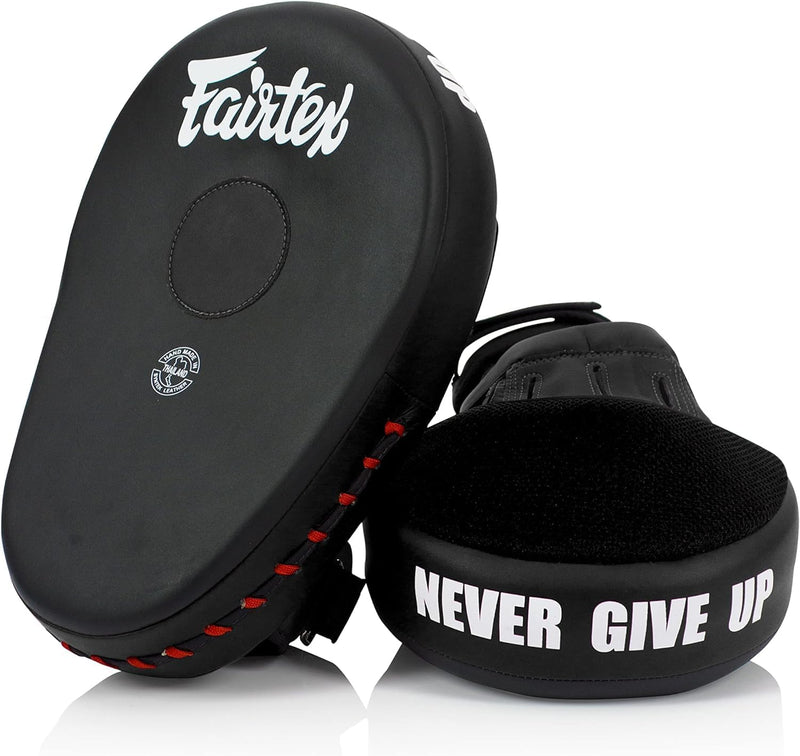 Fairtex FMV13 Maximierter Fokus Handschuhe für Boxen, Muay Thai Kickboxen, MMA Schwarz, Schwarz