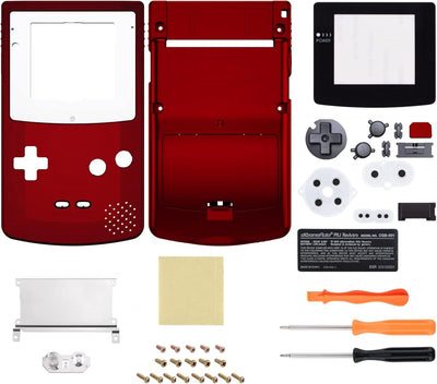eXtremeRate IPS Ready Upgraded Case&Button für Gameboy Color, DIY-Ersatz Full Hülle Gehäuse Set für