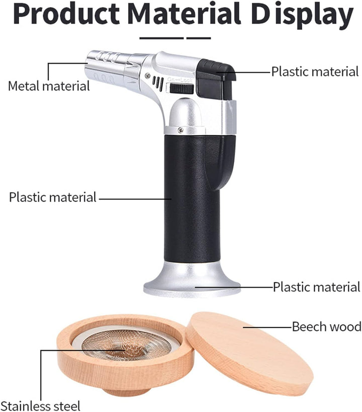 Cocktail-Smoker-Set Altmodisches Whiskey-Bourbon-Getränke-Set mit Taschenlampe 4 Geschmacksrichtunge