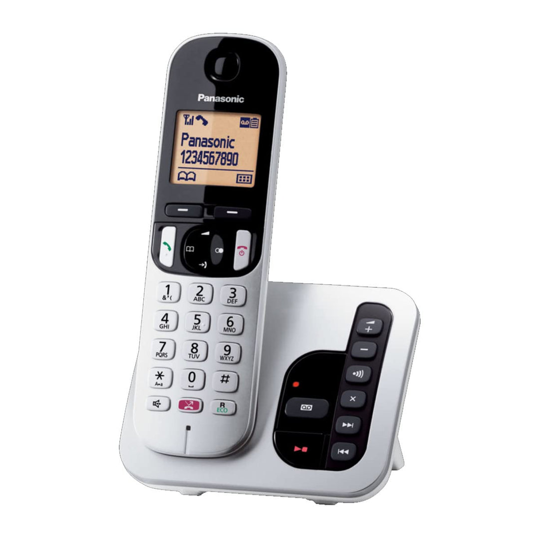 Panasonic KX-TGC260JTS Digitales Schnurlostelefon mit digitalem Anrufbeantworter, Basiseinheit und 1