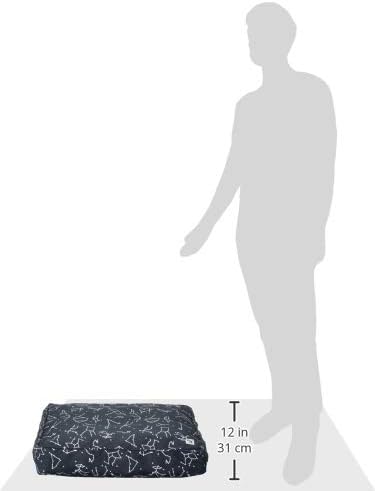 Molly Mutt Bezug für kleines Hundebett, Rocketman-Druck, Masse: 55,9 x 68,9 x 12,7 cm, 100% Baumwoll