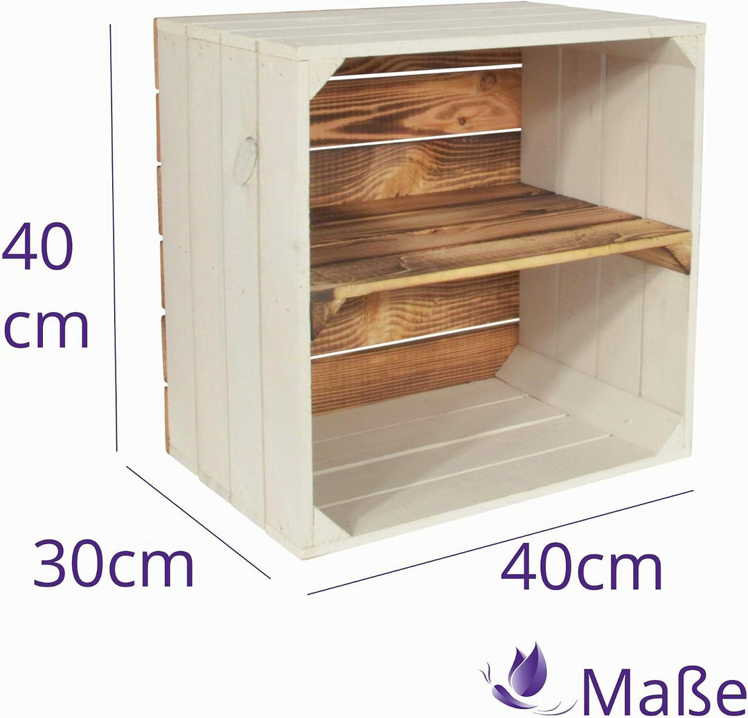 3 Set Weinregal Wino aus Holz - Greta Geflammt 1x Regal Holzkiste 3 1x Geflammt Regal, 3 1x Geflammt