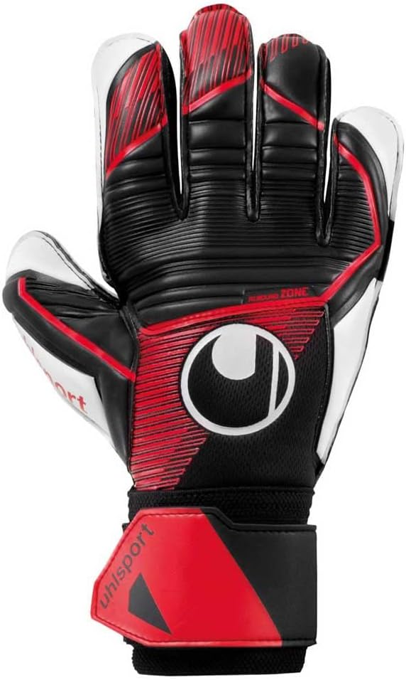 uhlsport Unisex Jugend Powerline Soft Pro Fussball Torwarthandschuhe 10.5 schwarz/rot/weiss, 10.5 sc
