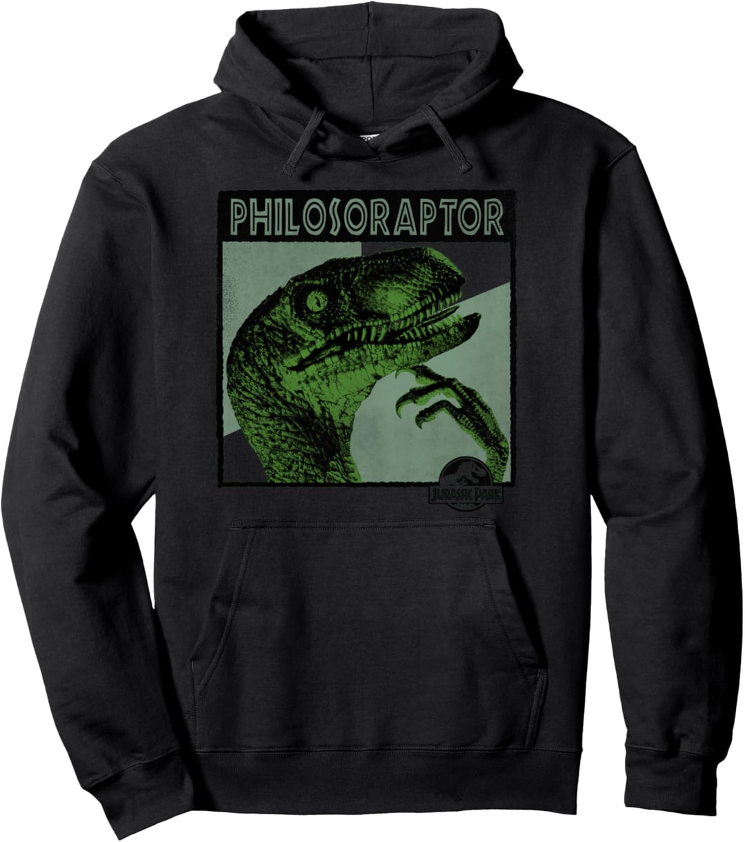 Jurassic Park Philosoraptor Neon Colors Pullover Hoodie