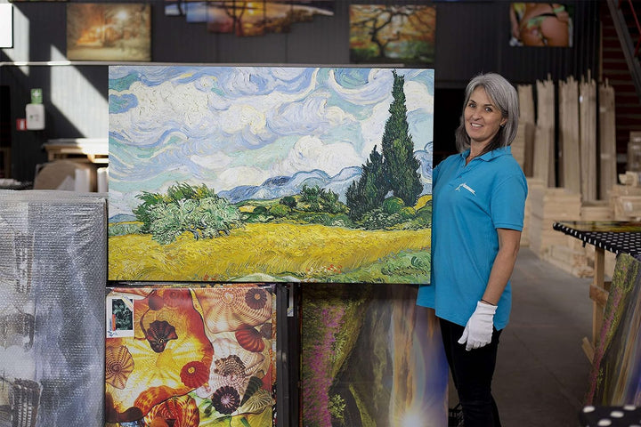 Startonight Bilder Kaskade, Leinwandbilder Moderne Kunst, Natur Wanddeko Kunstdrucke, Wandbilder 40