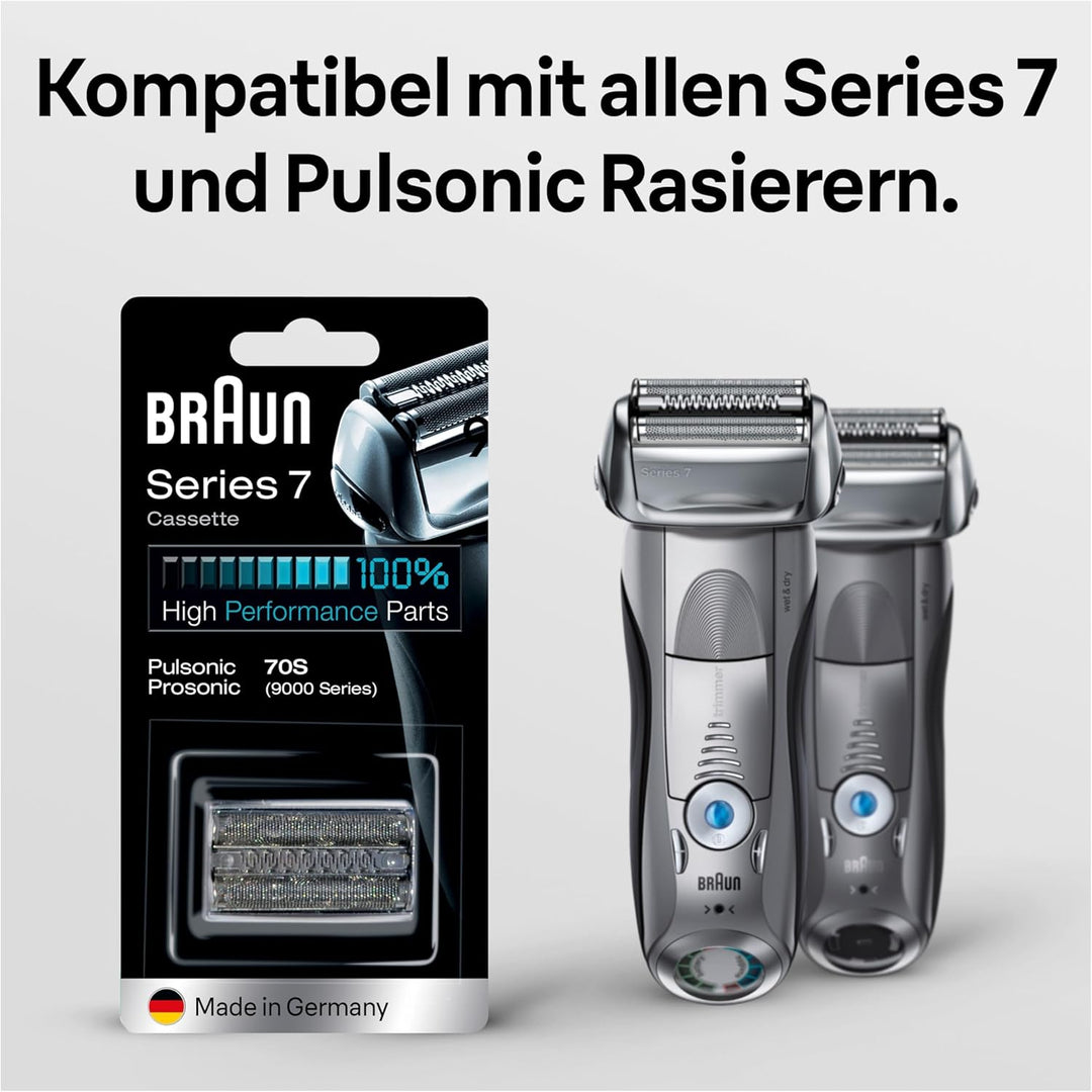 Braun Series 7 Elektrorasierer Scherkopf Kassette, Ersatzscherteil kompatibel mit Rasierer Herren Se