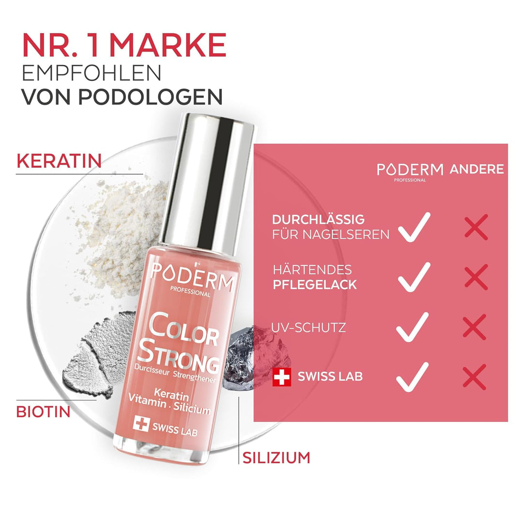 Nagelhärter Lack mit Biotin, Silizium und Keratin - Stärkt und repariert beschädigte, geschwächte, b