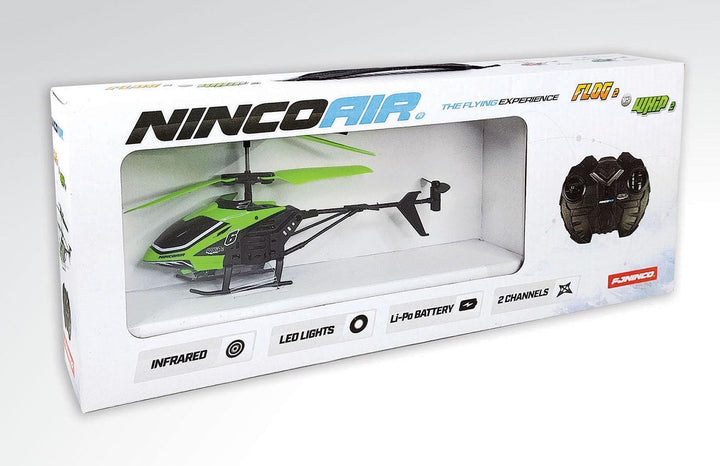 Ninco Air Hubschrauber Starter-Hubschrauber | Fernbedienung mit Infrarotsender und hoher Stossfestig