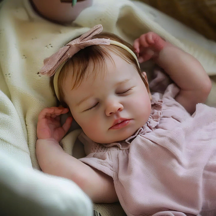 Zero pam Reborn Baby Vollsilikon Lebensecht-50CM Silikon Baby Mädchen, Reborn Puppen Lebensecht, Bab