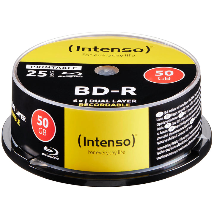 Blu-Ray, 50GB bedruckbar – 25er Spindel, 50GB bedruckbar – 25er Spindel