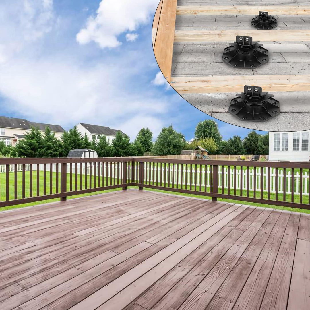 Jopassy Stelzlager höhenverstellbar Terrassenlager von 30-60mm für die Unterkonstruktion,10 Stück fü