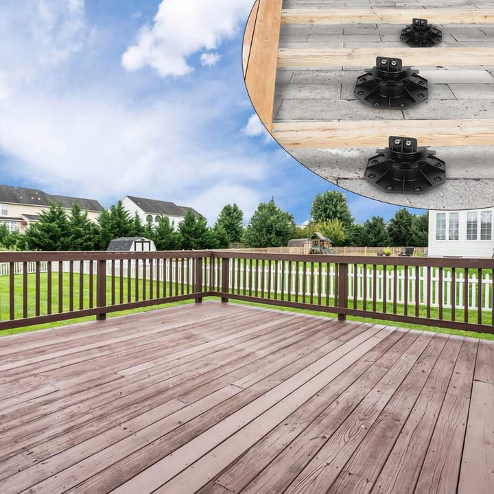 Jopassy Stelzlager höhenverstellbar Terrassenlager von 30-60mm für die Unterkonstruktion,10 Stück fü