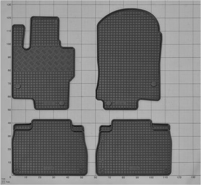 Stylisches Gummi- und Kofferraumwanne Set geeignet für Mercedes GLE W167 ab 2019 | 5Sitze - Schützen