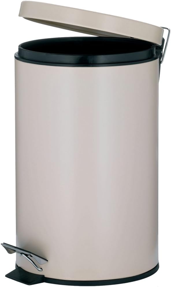 Kela 10932 Treteimer mit Verschlussdämpfung, Pedalbedienung, 12 l, 39 cm Höhe, Metall, Silent Close