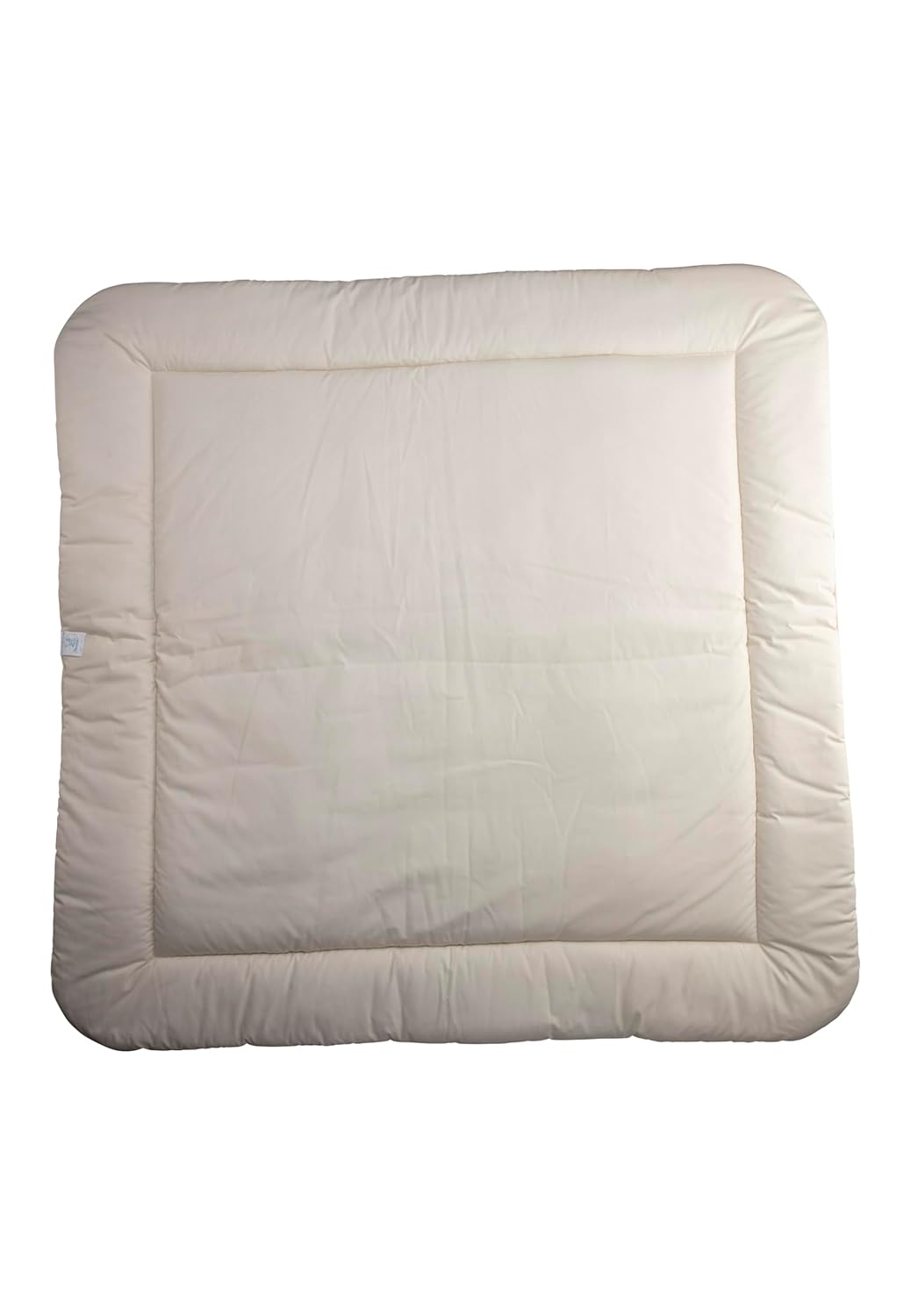 Spieldecke Ente Edda Lou, Baby Krabbeldecke 100 x 100 cm mit Spiegel, Knisterpapier, Quietsche und R