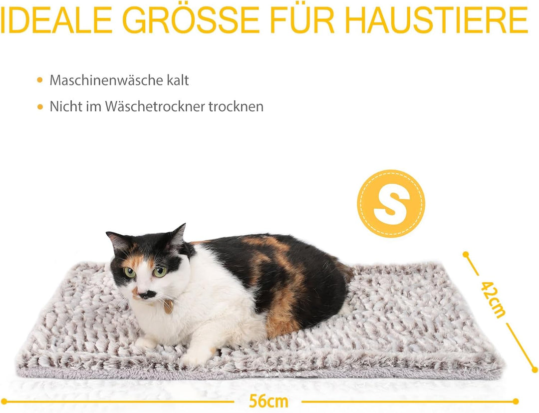 Mora Pets Katzendecke Selbstheizende Decke Katze Heizdecke für Katze Wärmedecke Katze Selbstwärmende