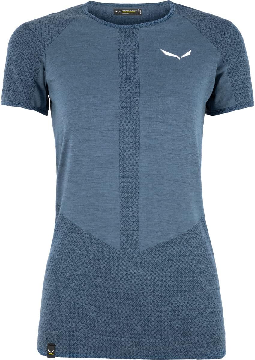 Salewa Damen Zebru Responsive Short Sleeve Women's Tee Blusen & T-Shirts XL Dark Denim, XL Dark Deni