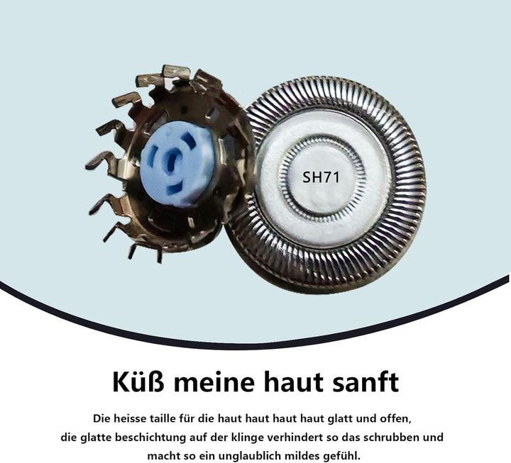[3 Stück]SH71 Ersatzscherköpfe kompatibel mit Philips,für Shaver Serie 7000 (S7XXX) und eckige Serie