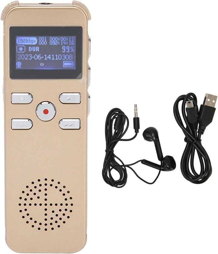 Digitaler Diktiergerät, 220 Stunden Tonaufzeichnungsgerät, MP3-Recorder für Vorlesungen, Besprechung