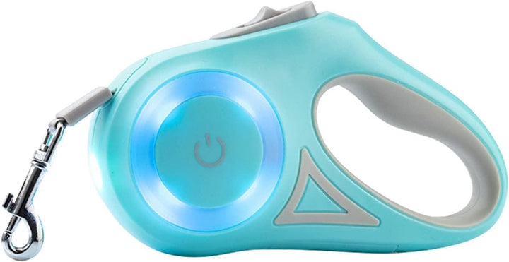 Ausziehbare LED-Hundeleine, Ausziehbare Haustierleine Mit Buntem LED-Licht, Ergonomischer Griff, Hun