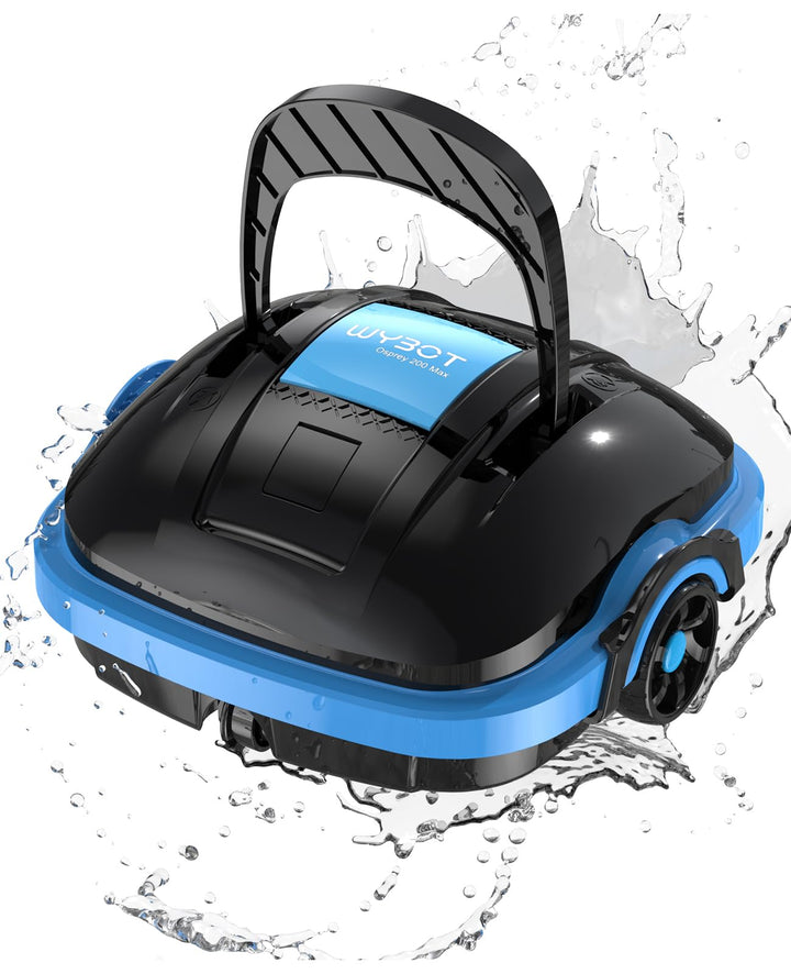 WYBOT Osprey 200 Poolroboter Akku Kabellos Poolsauger Roboter mit Dual Antriebsmotoren,180μm Filtrat