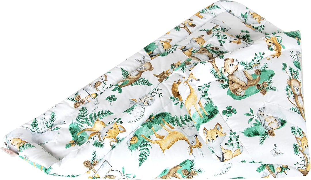 Babylux Einschlagdecke BABYHÖRNCHEN 75 x 75 cm Baby Neugeborene Erstausstattung (123. Waldtiere), 12