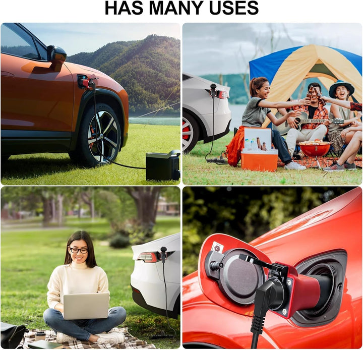 Adapter V2L für MG EV,Adapter Typ 2 auf Schuko, 3.5KW 16A 220V Adapter von Fahrzeug zu Last,mit MG4,