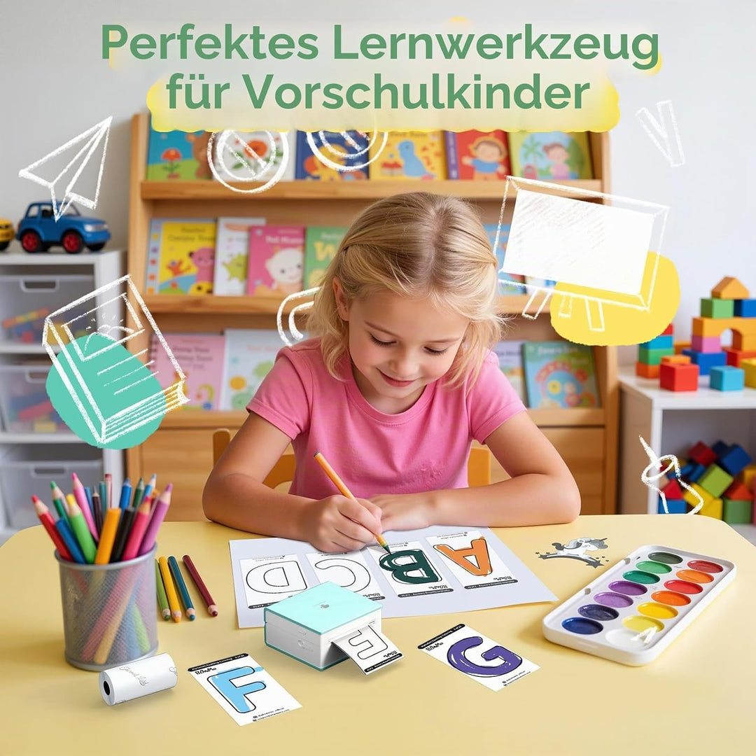 Phomemo Printable Sticker Paper White Direktthermopapier selbstklebend 53 x 30 mm für Phomemo M02/M0