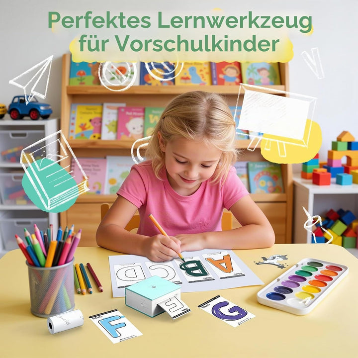 Phomemo Printable Sticker Paper White Direktthermopapier selbstklebend 53 x 30 mm für Phomemo M02/M0