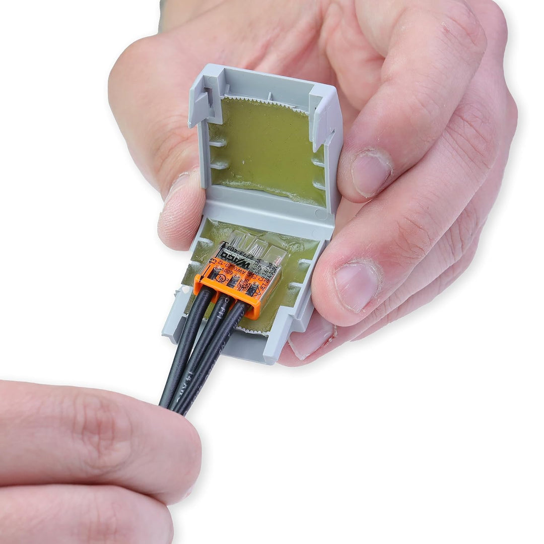 207-1331 | WAGO Gelbox für Steckverbinder der Serie 221 und 2773 | Feuchtigkeitsschutz | IPX8-zertif