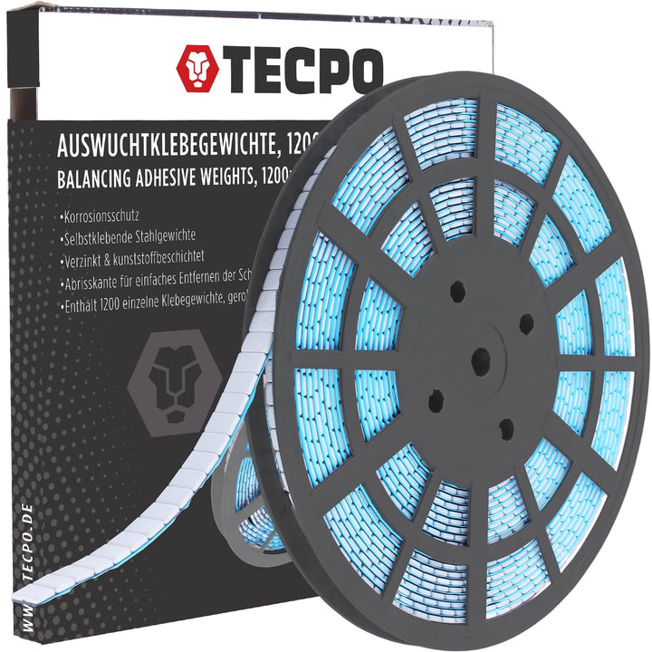 TECPO 6KG Auswuchtgewichte auf Rolle Klebegewichte Wuchtgewichte Kleberiegel