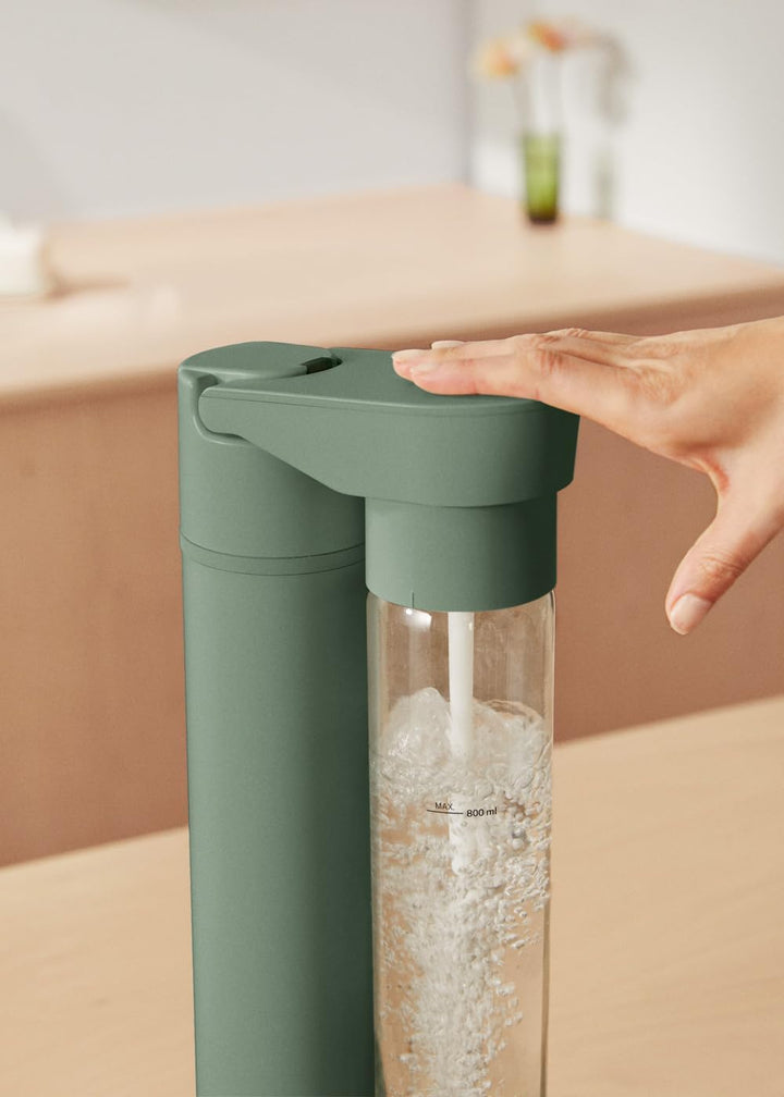 CREATE/SODA MAKER STUDIO/Wassersprudler 1L Salbeigrün/Keine CO2-Flaschen enthalten, kohlensäurehalti