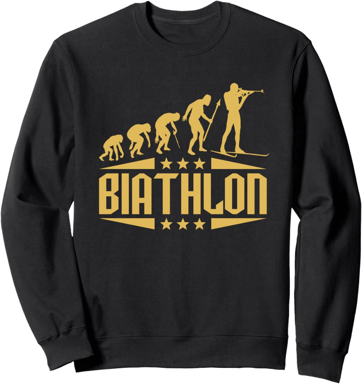Biathlon Wintersport Schiesssort Geschenk Sweatshirt