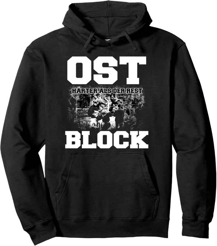 Cooles Ostblock Fussball DDR Osten Ossi Design Ostdeutschland Pullover Hoodie