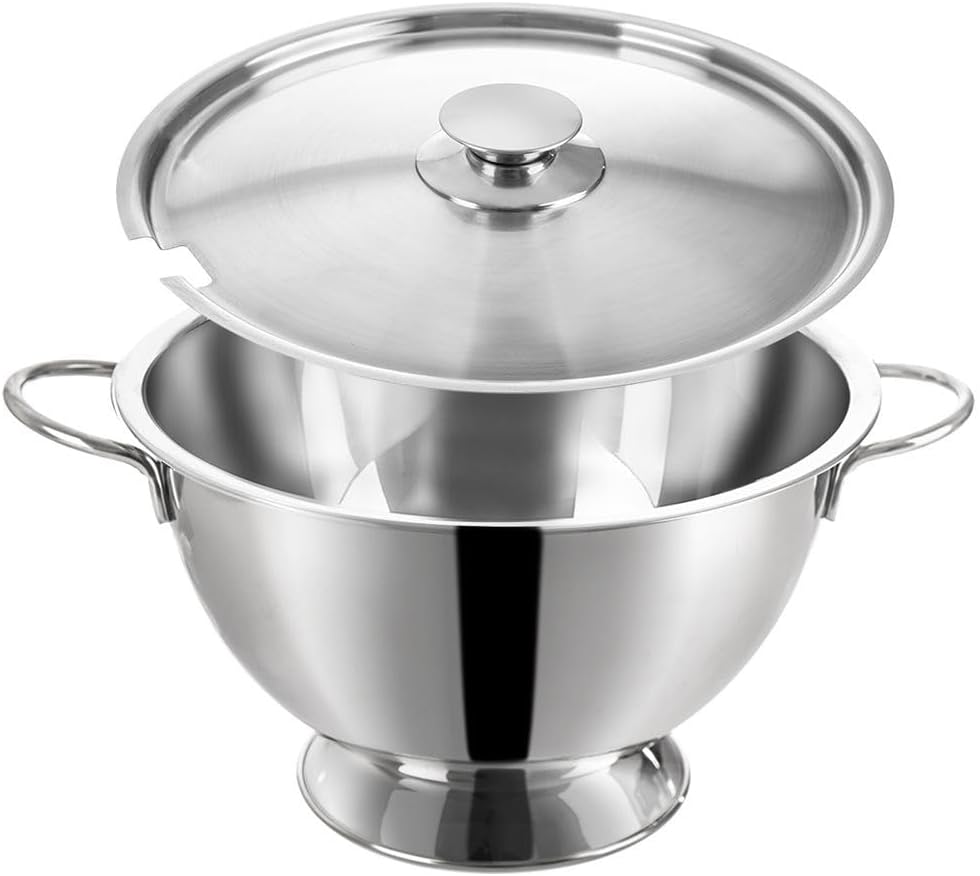 Suppentopf Suppenterrine Supenschale aus Edelstahl 4,5 L