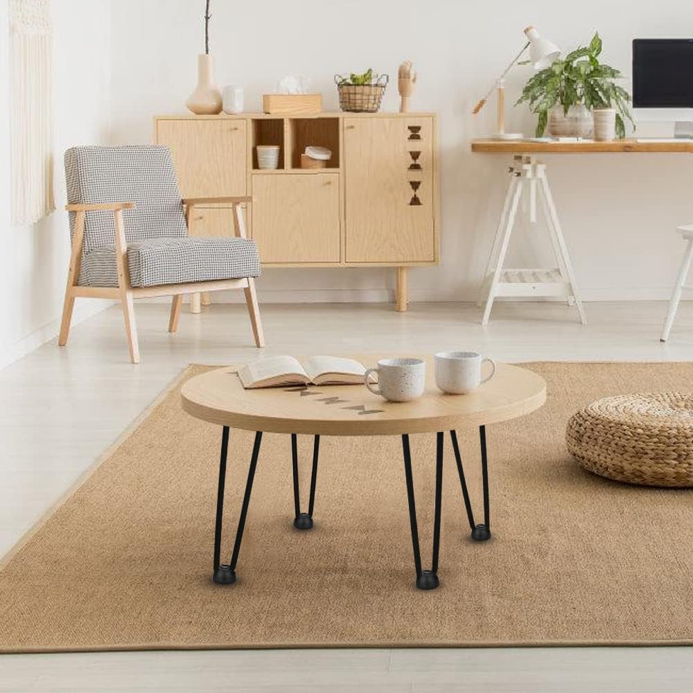 Ikodm 4er Set Tischbeine Hairpin Legs 20cm Möbelfüsse, Austauschbare Tisch &Schrank Beine Haarnadelb