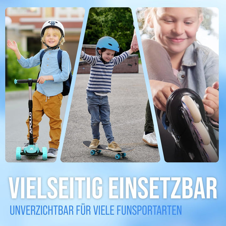 Apollo Schoner Set für Kinder, Knie und Ellenbogenschützer Kinder und für Handgelenk, Protektoren Ki