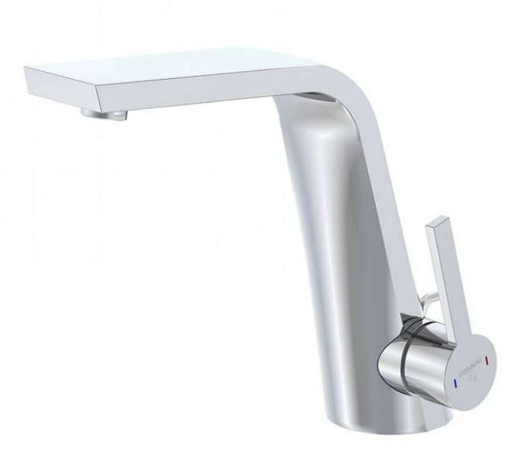 Steinberg Serie 260 Waschtischarmatur, mit Ablaufgarnitur, Ausladung 158mm, 26010001, Farbe: Chrom