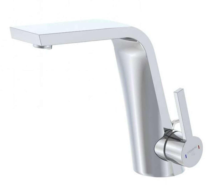 Steinberg Serie 260 Waschtischarmatur, mit Ablaufgarnitur, Ausladung 158mm, 26010001, Farbe: Chrom