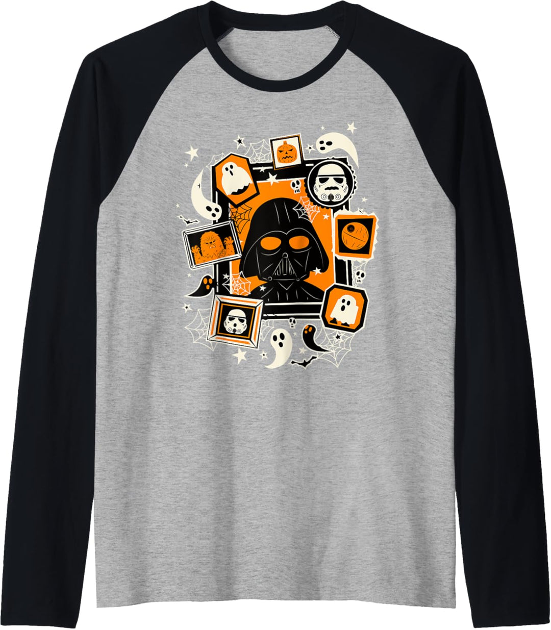 Star Wars Darth Vader And Ghosts Halloween Poster Raglan