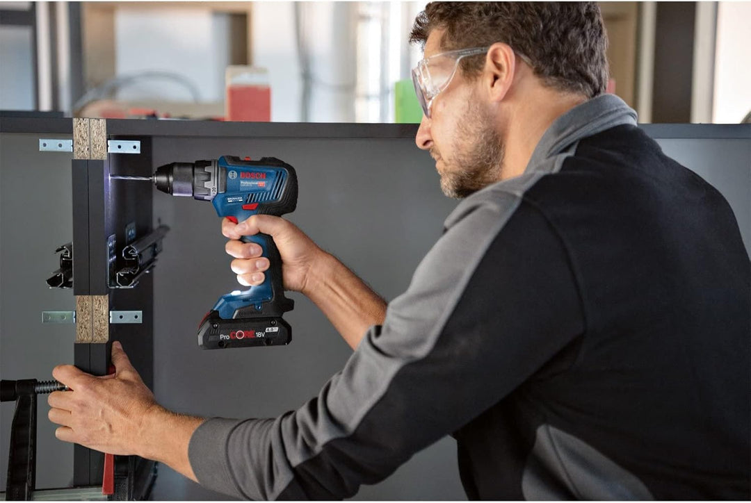 Bosch Professional 18V System Akku Bohrschrauber GSR 18V-55 (max. Drehmoment 55 Nm, 1.800 min⁻¹, ink